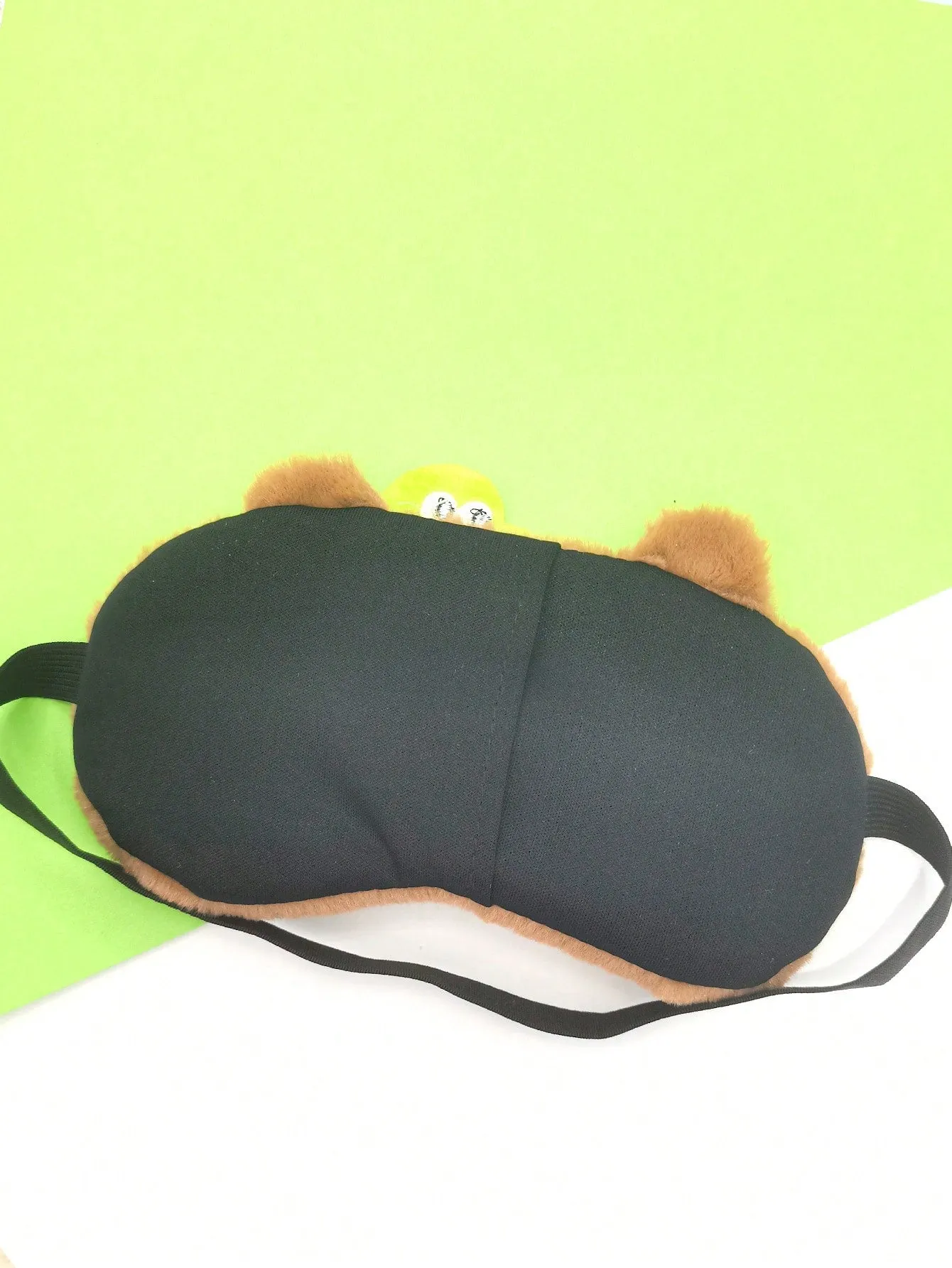 1pc Cartoon Embroidery Eye Mask, Cute And Fashionable Sleep Mask Suitable For Home And Travel