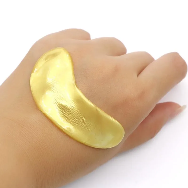 20Pcs Crystal Collagen Anti-Aging Dark Circles Acne Beauty Gold Eye Mask