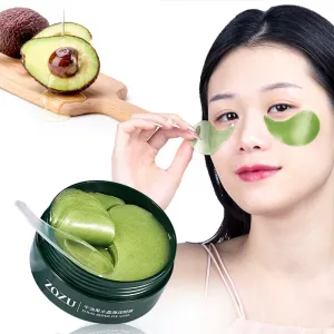 60 Pcs Avocado Collagen Gel Under Eye Patches