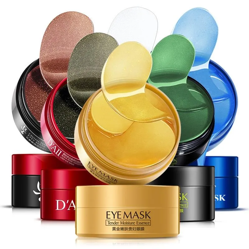 60 Pieces Anti Aging Wrinkle Reduction Collagen Natural Moisturising Gel eye patches