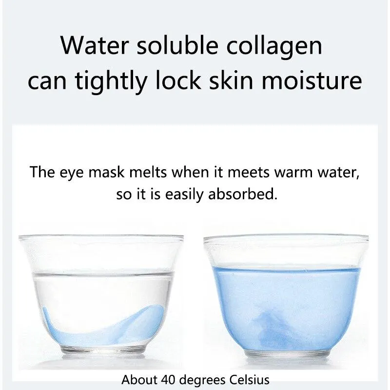 60 Pieces Anti Aging Wrinkle Reduction Collagen Natural Moisturising Gel eye patches