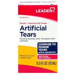 Artificial Tears Eye Drops 15 mL Relieves Dry, Irritated Eyes
