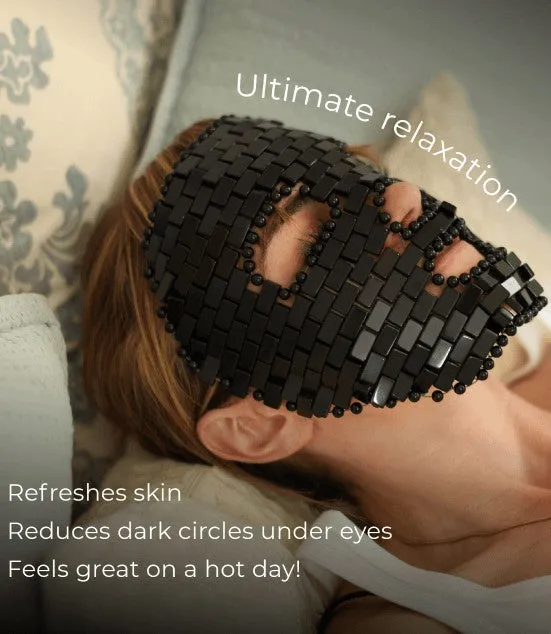 Aura Zen  100% Natural Obsidian Mask