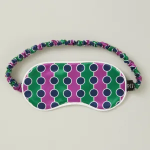 Barbecana Silk Cotton Sleep Mask - Pink/Green