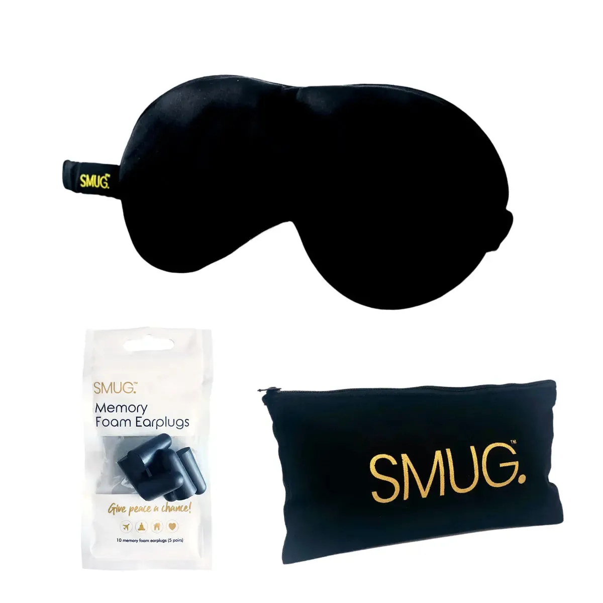 Black Satin Sleep Mask