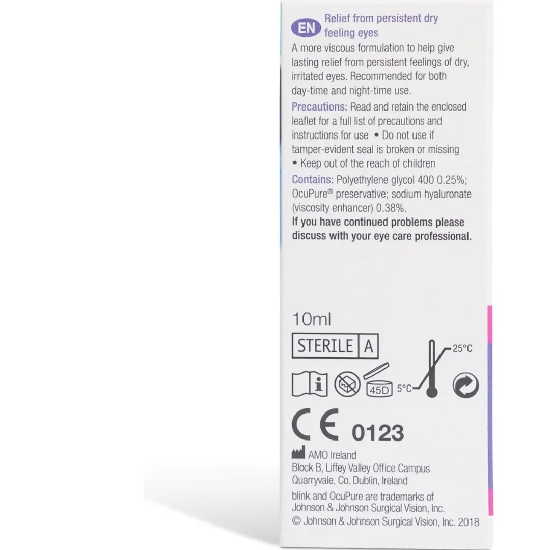 Blink Intensive Tears Plus Liquid Gel Eye Drops - 10ml (T)