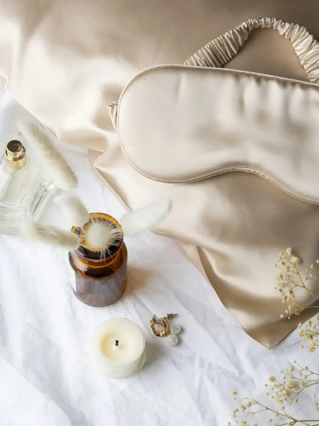 Blush Pink Silk Sleep Set
