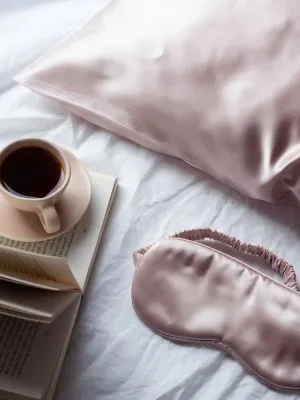 Blush Pink Silk Sleep Set
