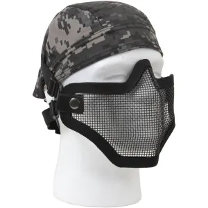 Bravo TacGear Black - Tactical Lightweight Strike Steel Half Mask