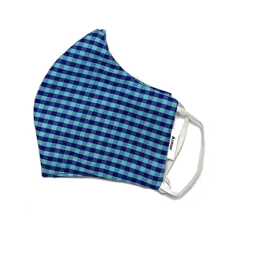 Checked Organic Unisex Washable Face Masks