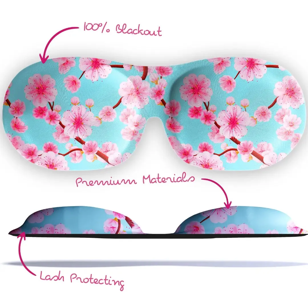 Cherry Blossom Contoured 3D Blackout Sleep Mask