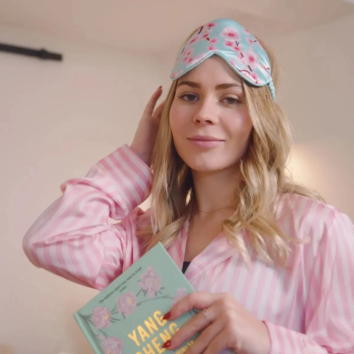 Cherry Blossom Satin Sleep Mask