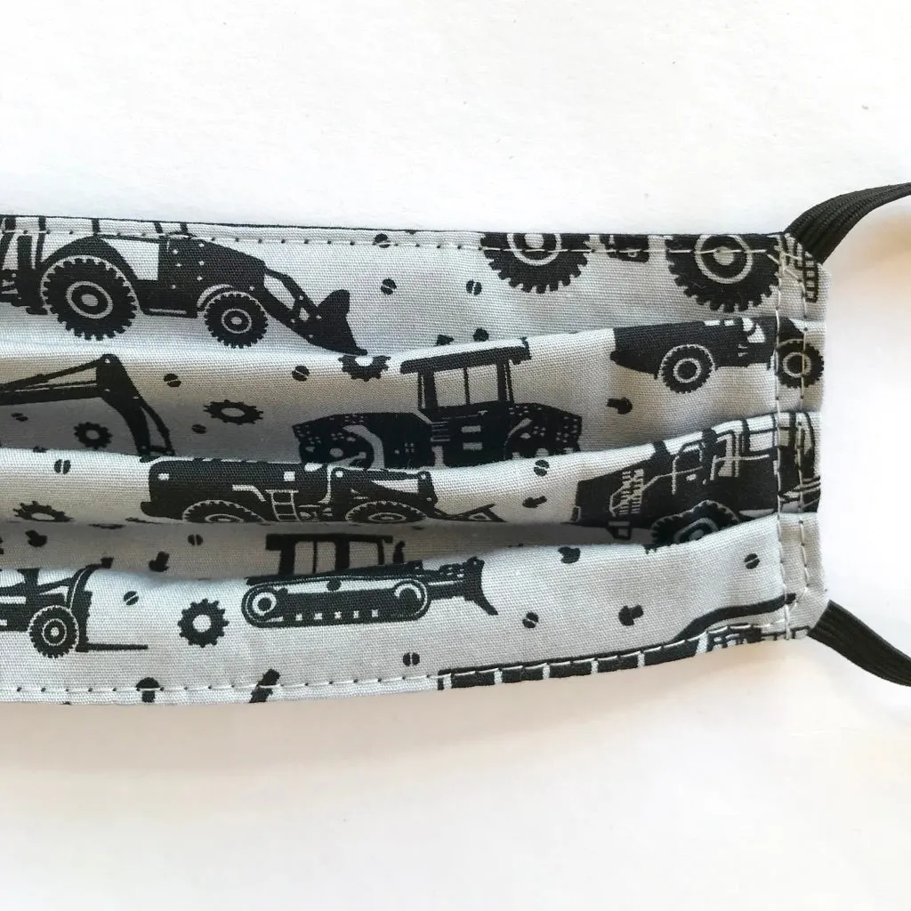 Childs Fun Fabric Face Mask Diggers
