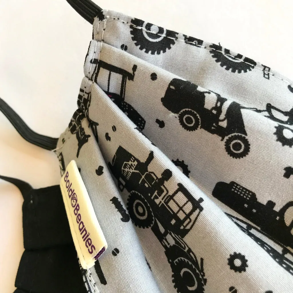 Childs Fun Fabric Face Mask Diggers