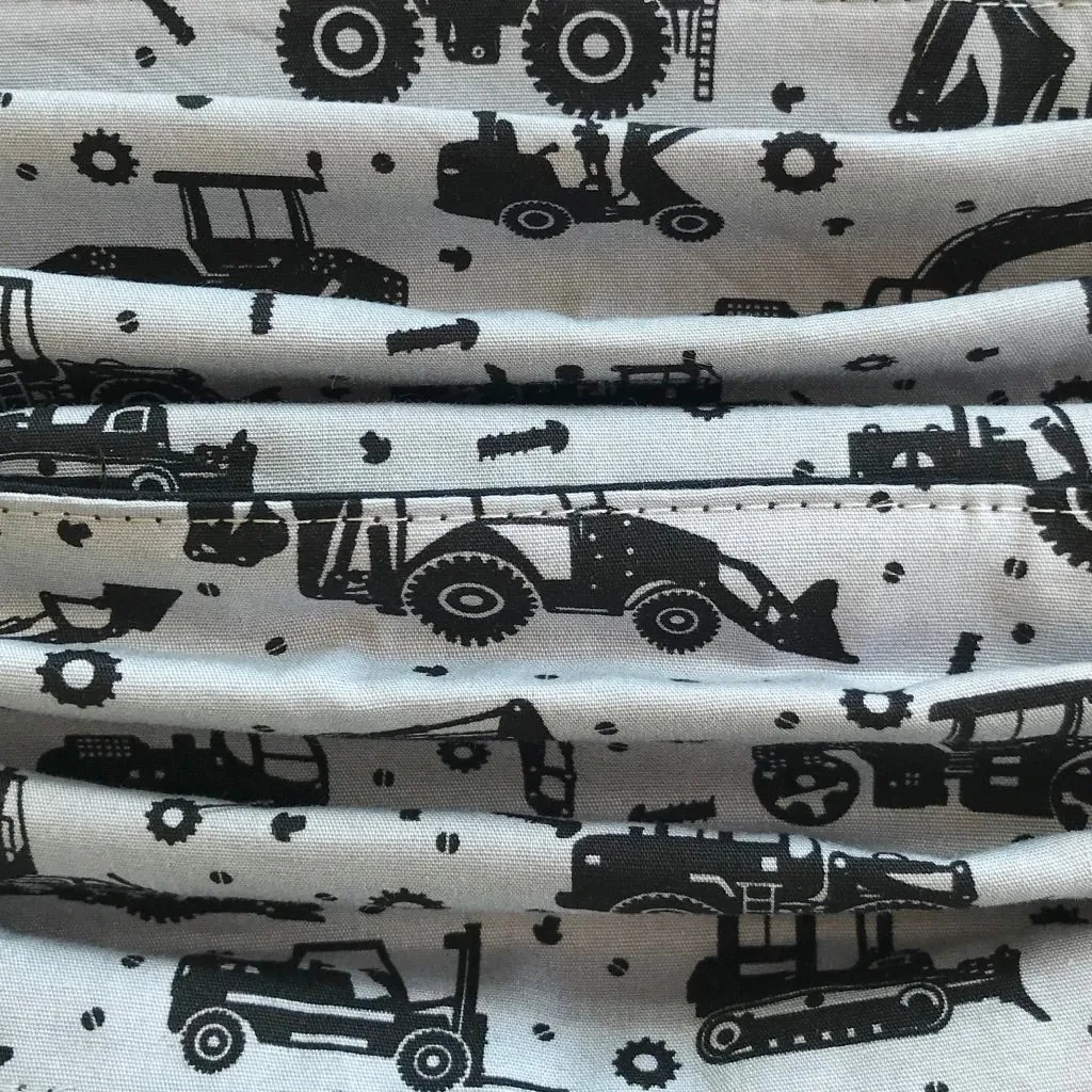 Childs Fun Fabric Face Mask Diggers