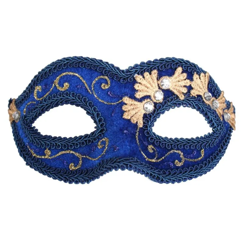 Coco Velvet Masquerade Eye Mask in Black, Red, Blue & Purple