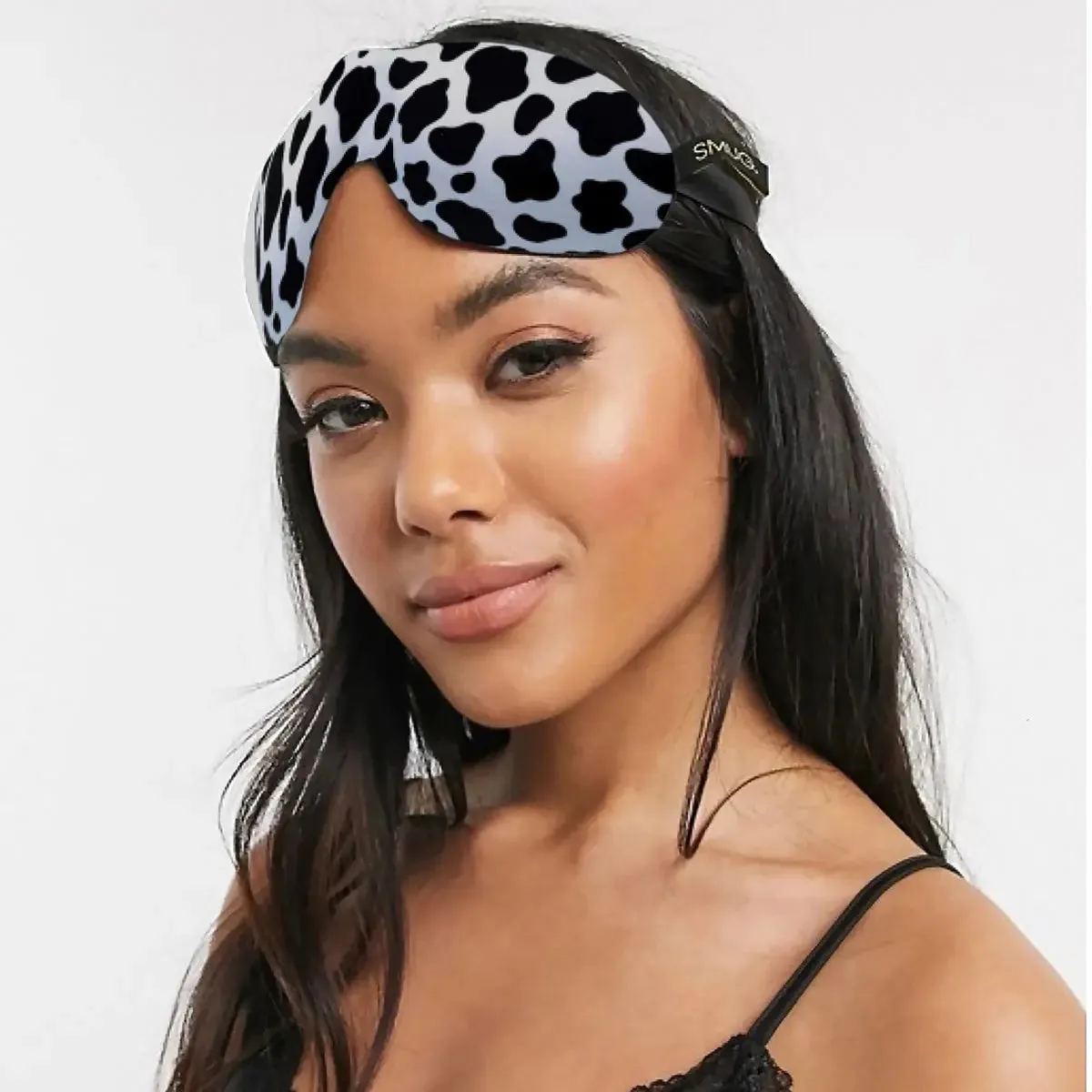 Cow Print Contoured 3D Blackout Sleep Mask