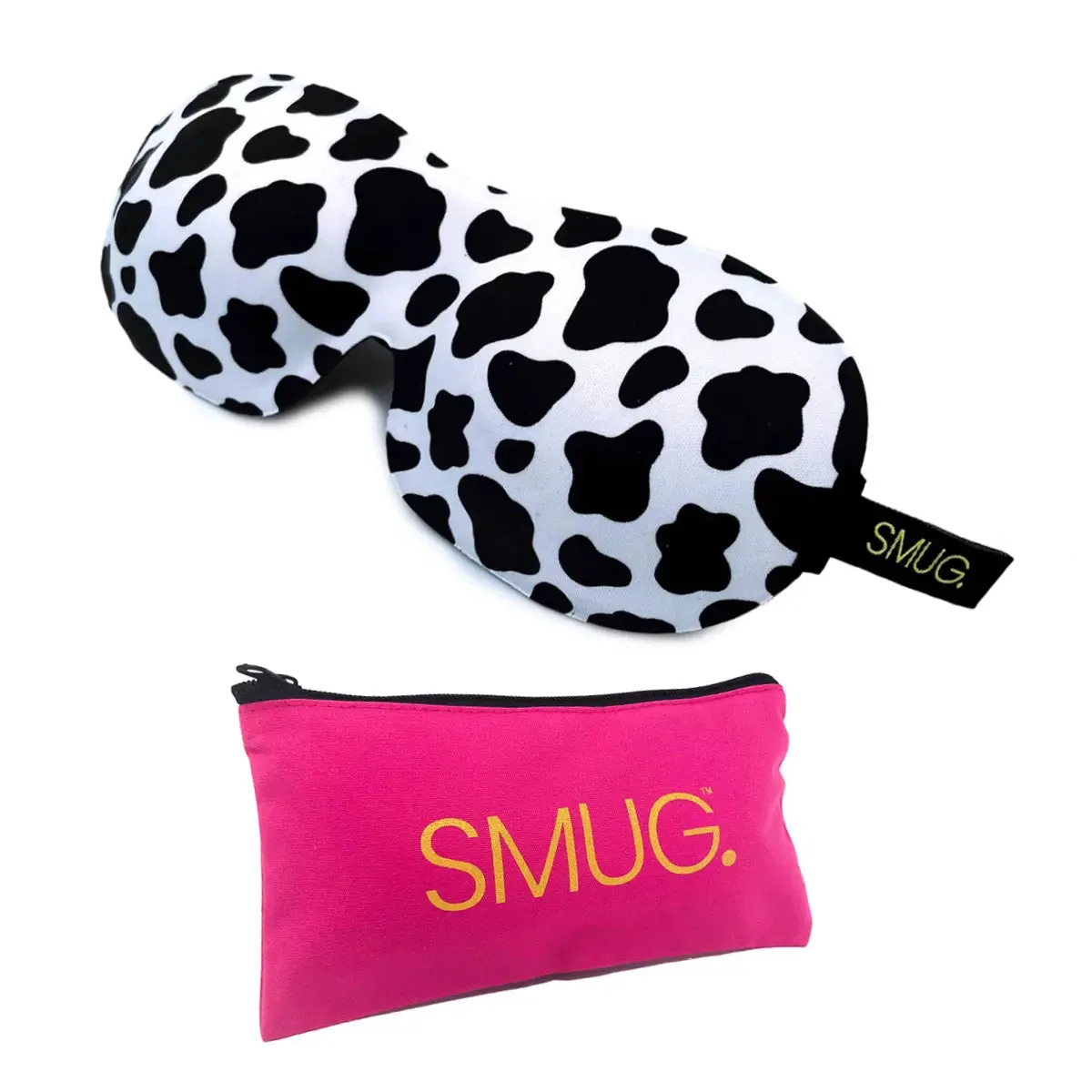 Cow Print Contoured 3D Blackout Sleep Mask