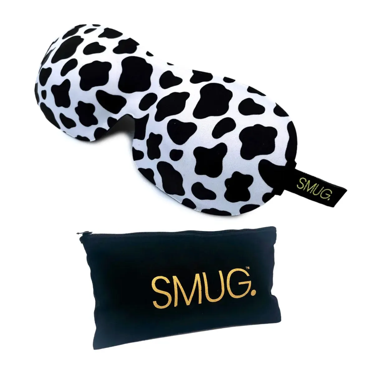 Cow Print Contoured 3D Blackout Sleep Mask