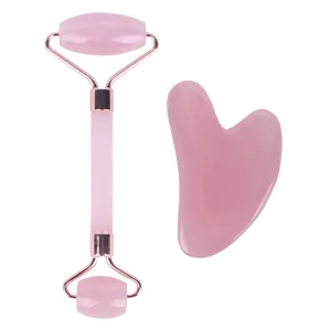 Crystal Roller Face Massage Stick Non-Jade Facial Beauty Flower Stem Double-Headed Ball Massage Board Device