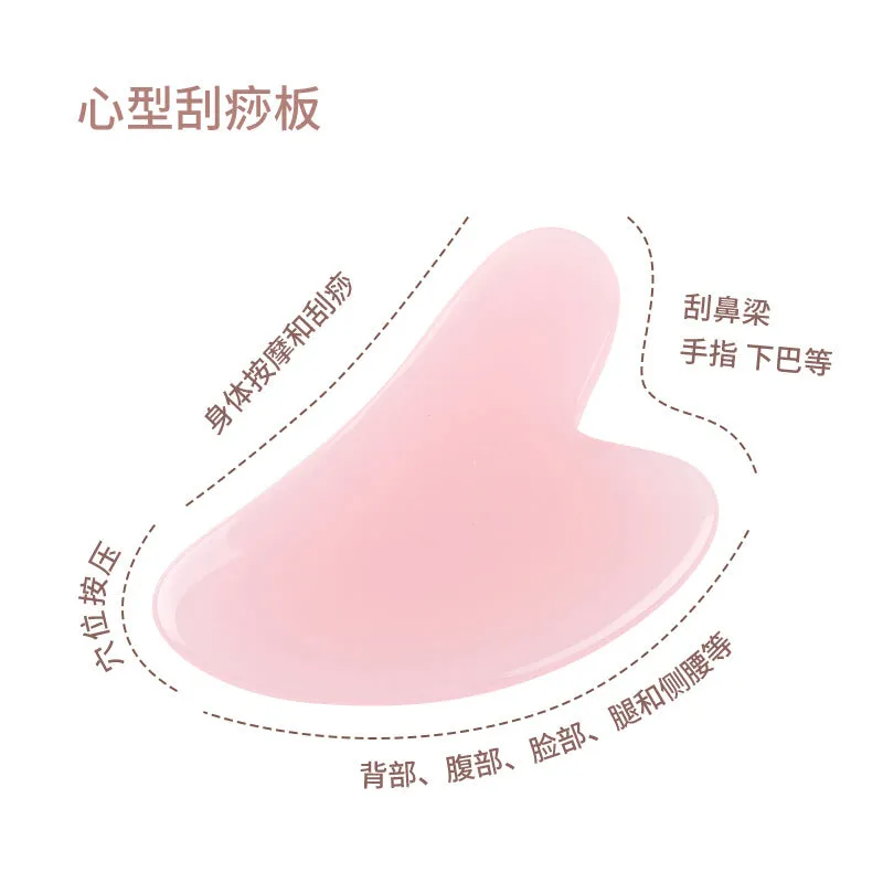 Crystal Roller Face Massage Stick Non-Jade Facial Beauty Flower Stem Double-Headed Ball Massage Board Device