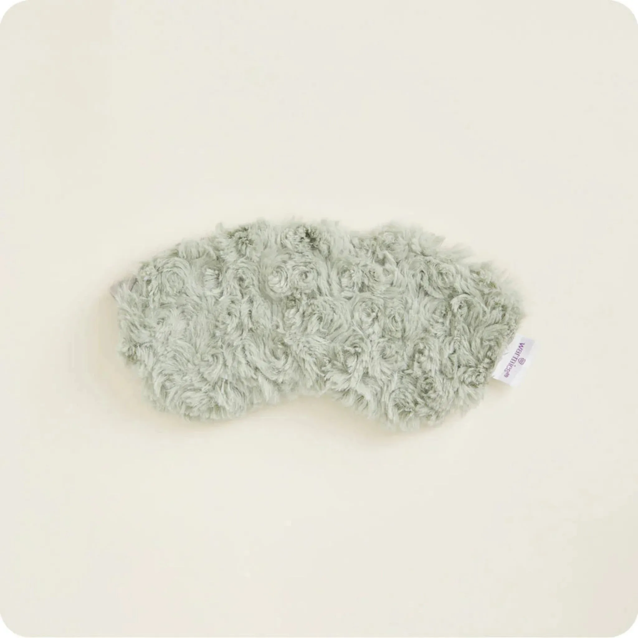 Curly Sage Green Marshmallow Eye Mask