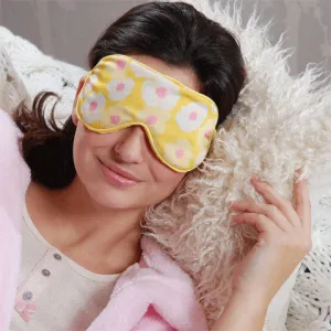 Eye Mask Yellow Flowers