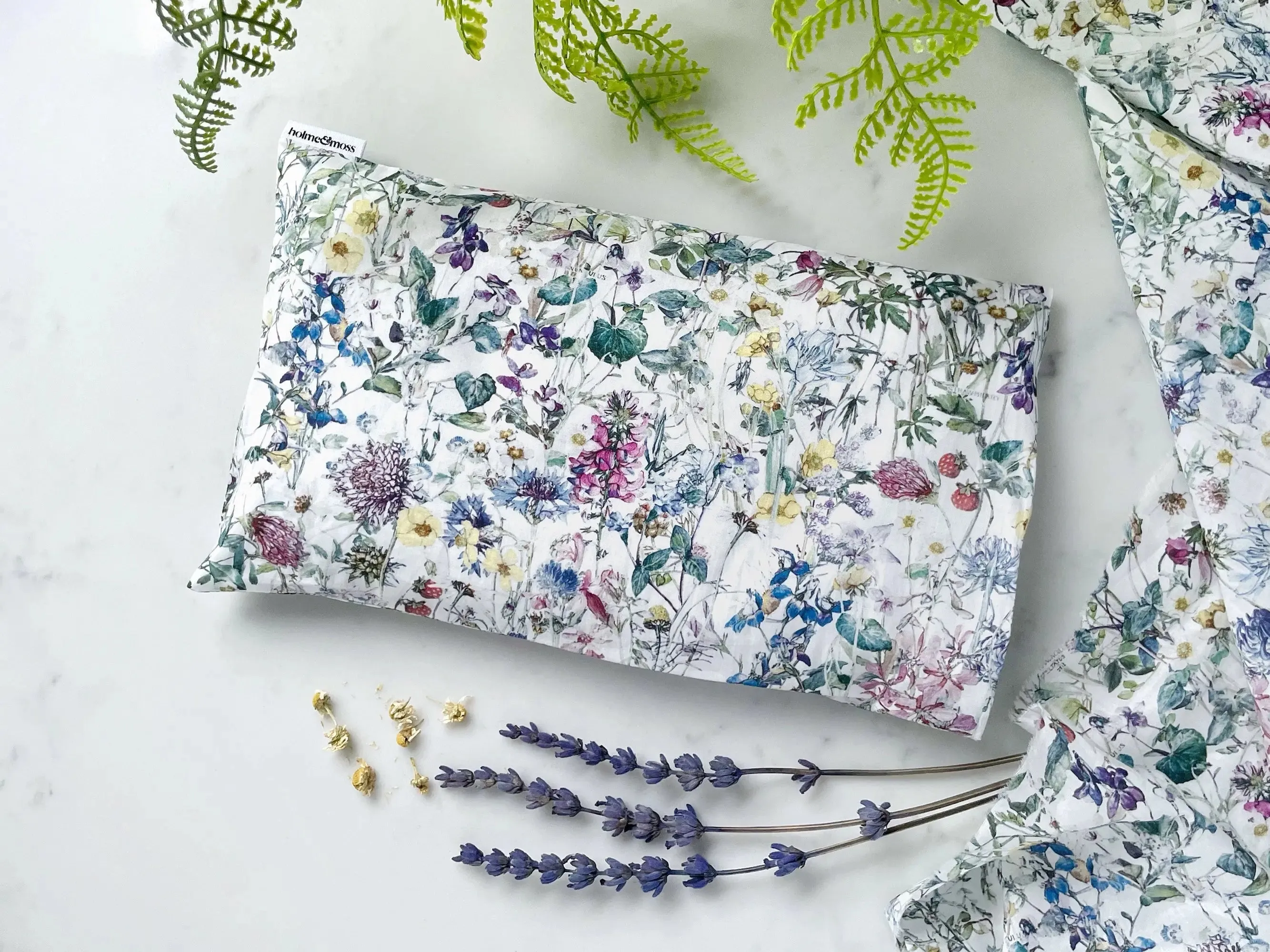 Eye Pillow With Lavender and Chamomile - Liberty Wild Flowers Print
