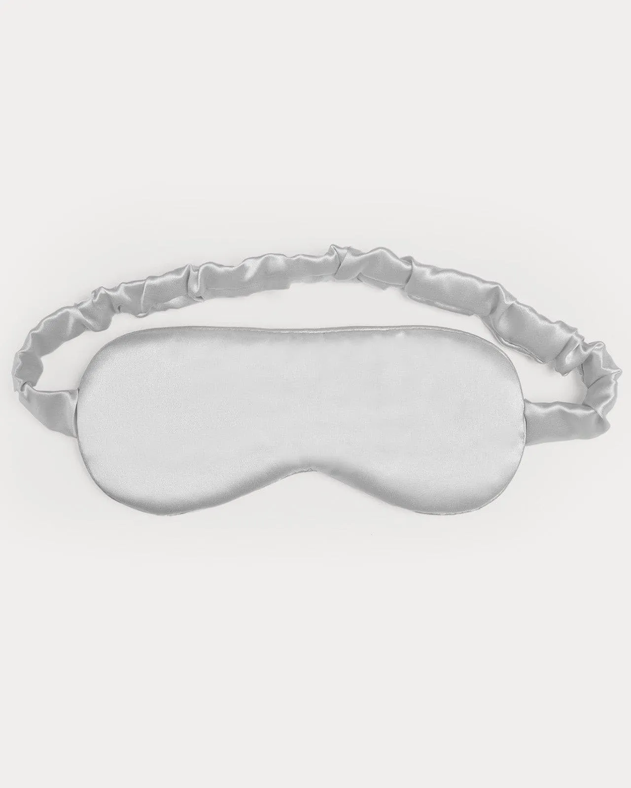 FEELITS 100% Royal Mulberry Silk. Natural Beauty Sleep Eye Mask- 22-momme Silver Grey