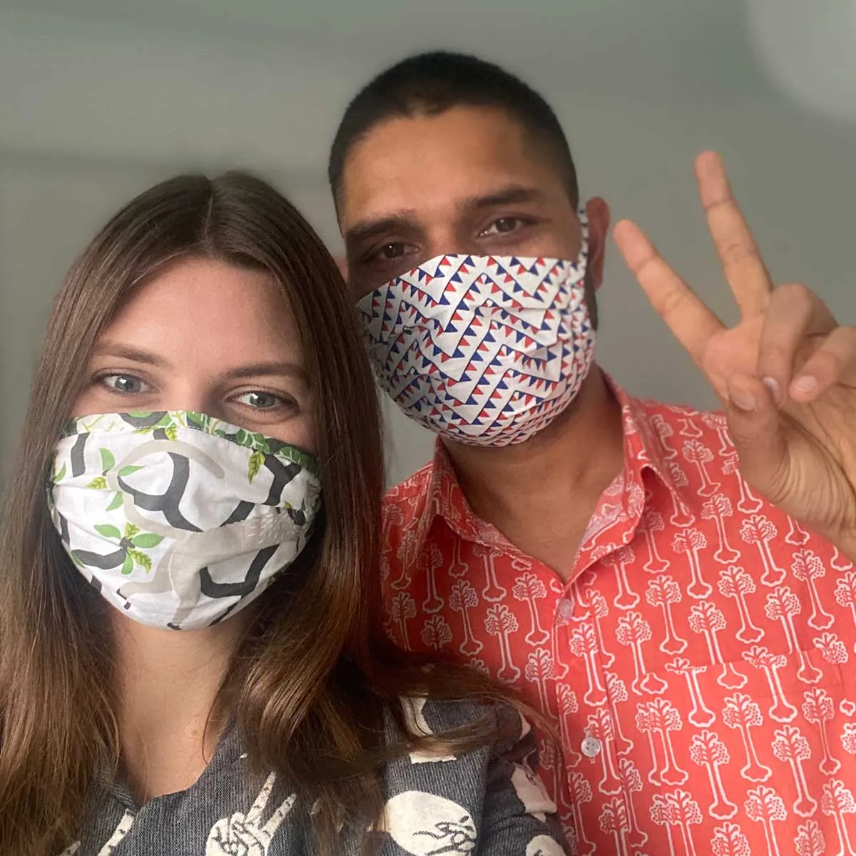 Green Golf Course Cotton Face Mask
