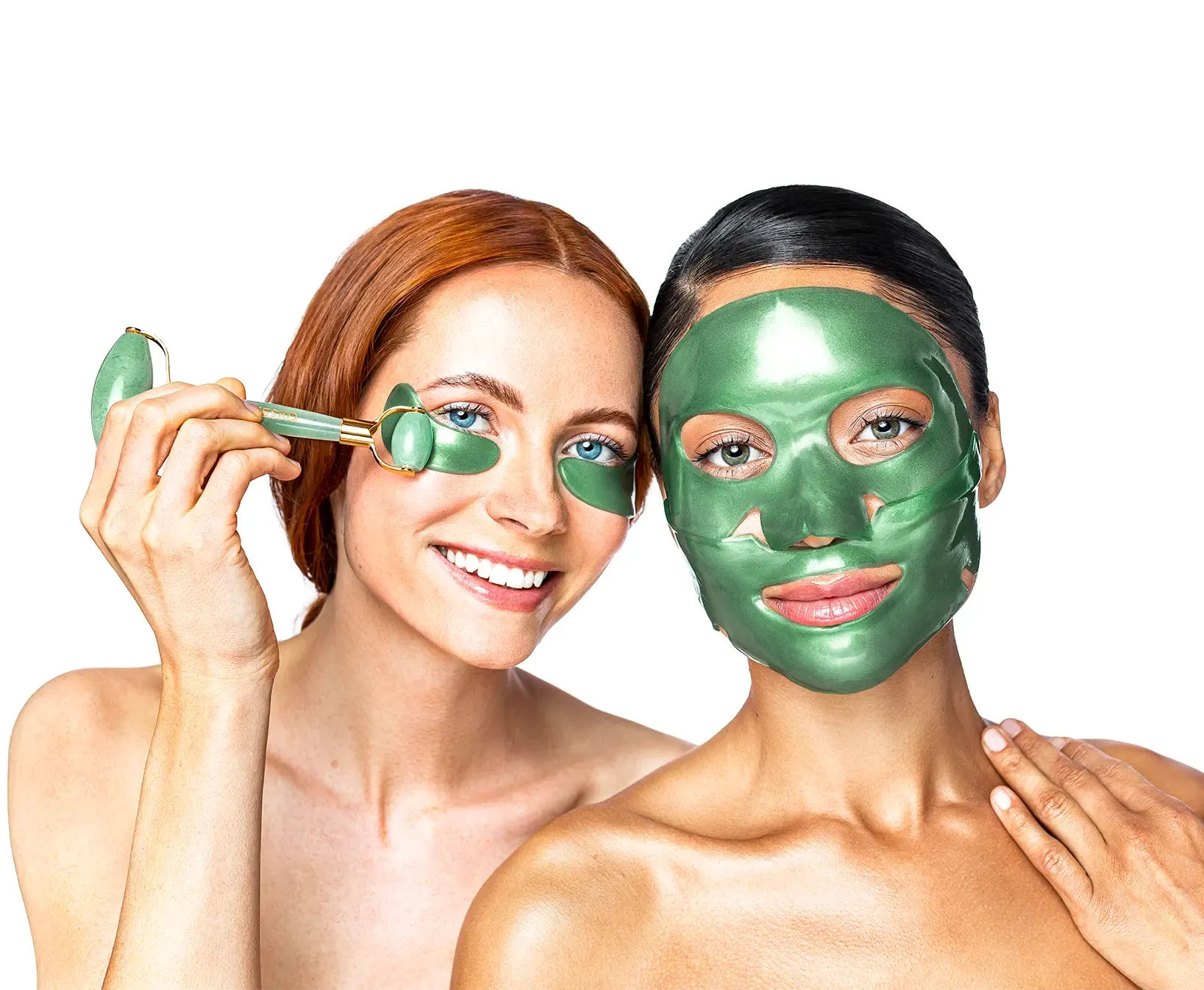 Green Jade Calm Collagen Mask & Green Jade Gemstone Roller Discovery Kit