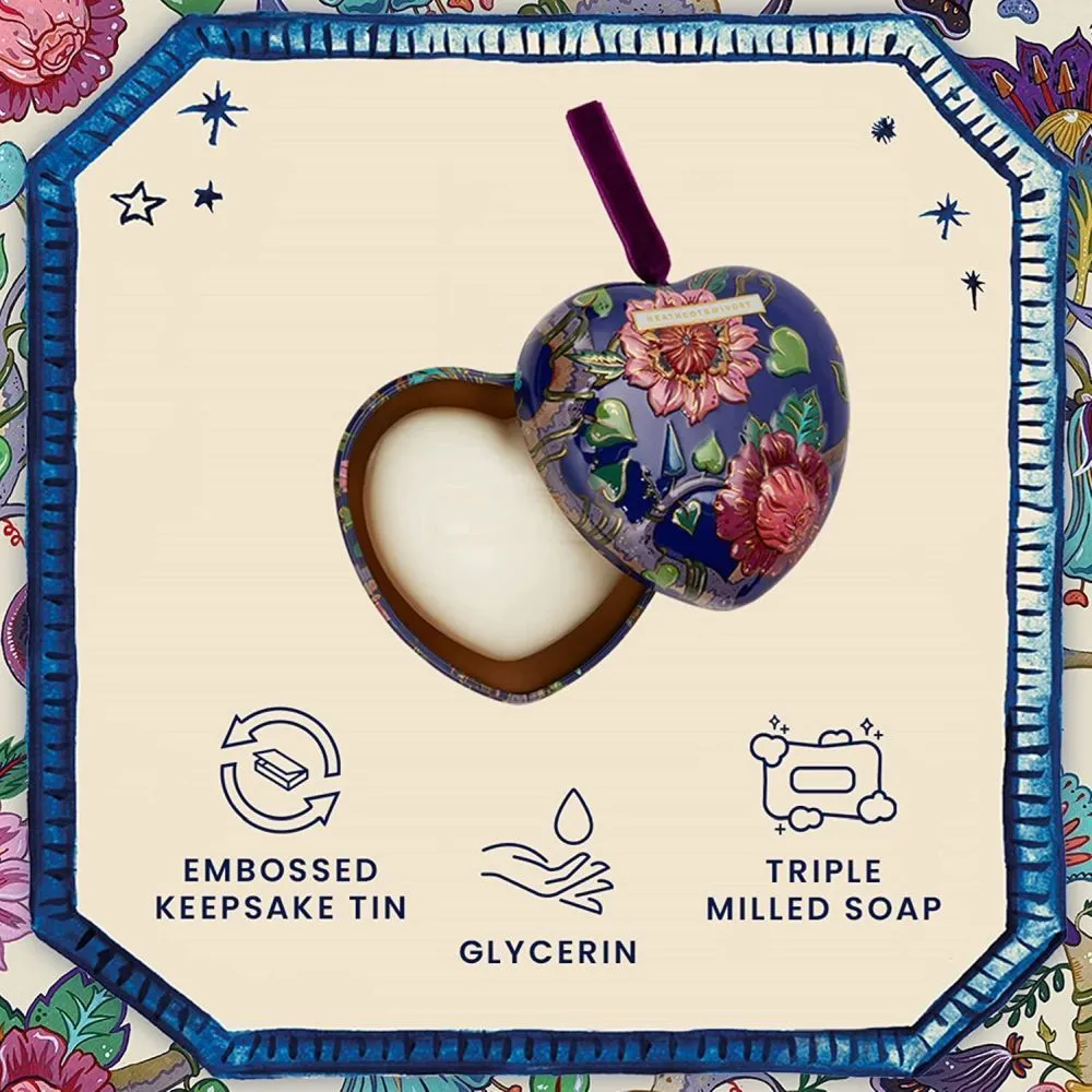 Heathcote & Ivory Magic Myth Marvel Scented Soap In Heart Shaped Tin