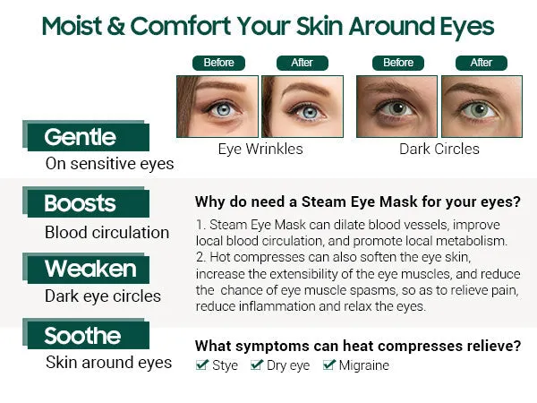 Herbal Steam Eye Mask - 5 pack