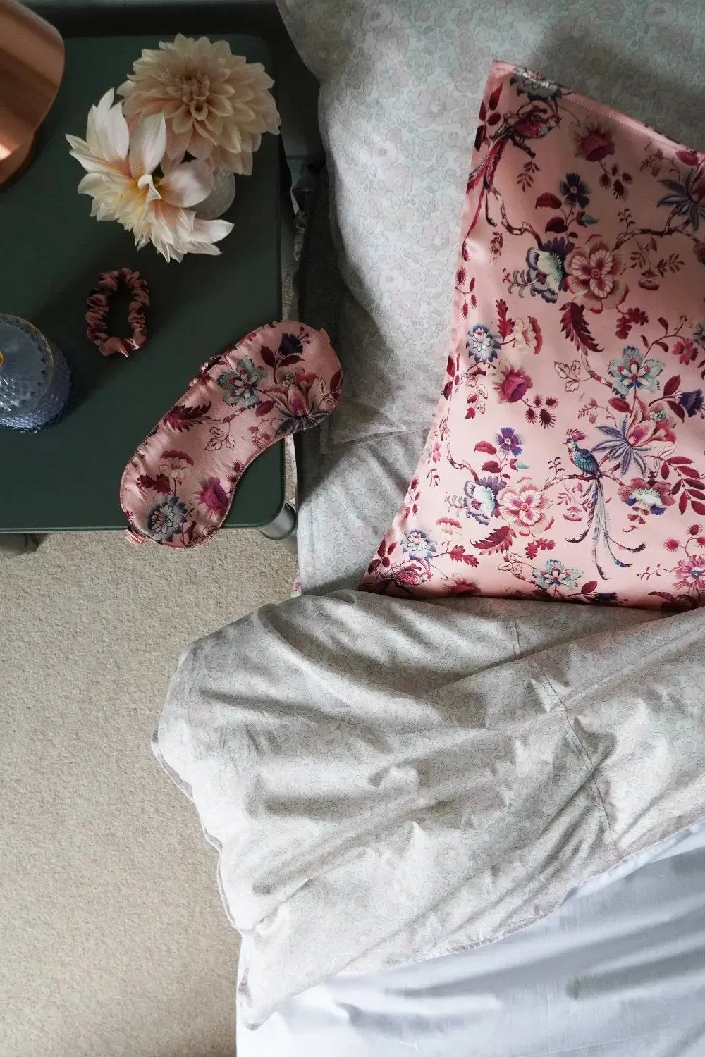 JANNAH PINK Liberty Silk Eye Mask