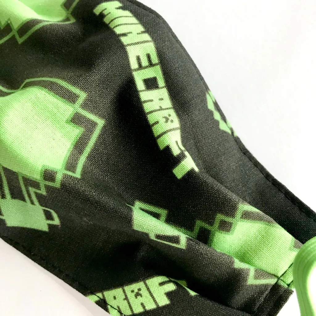 Kids Eco Fabric Face Mask Minecraft