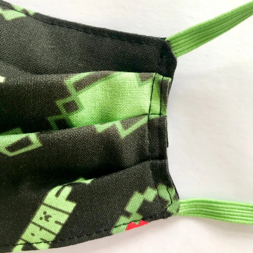 Kids Eco Fabric Face Mask Minecraft