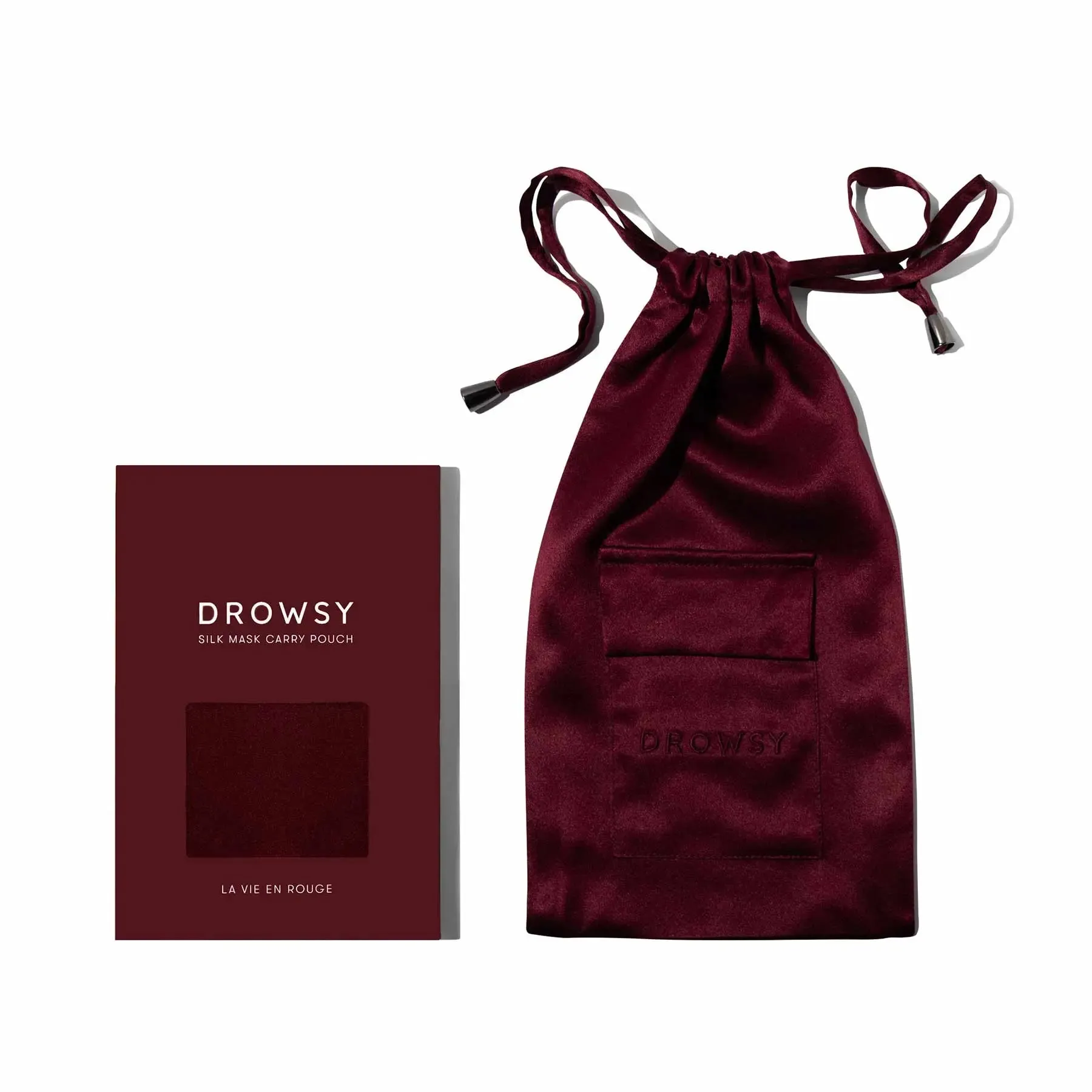 La Vie en Rouge Silk Carry Pouch