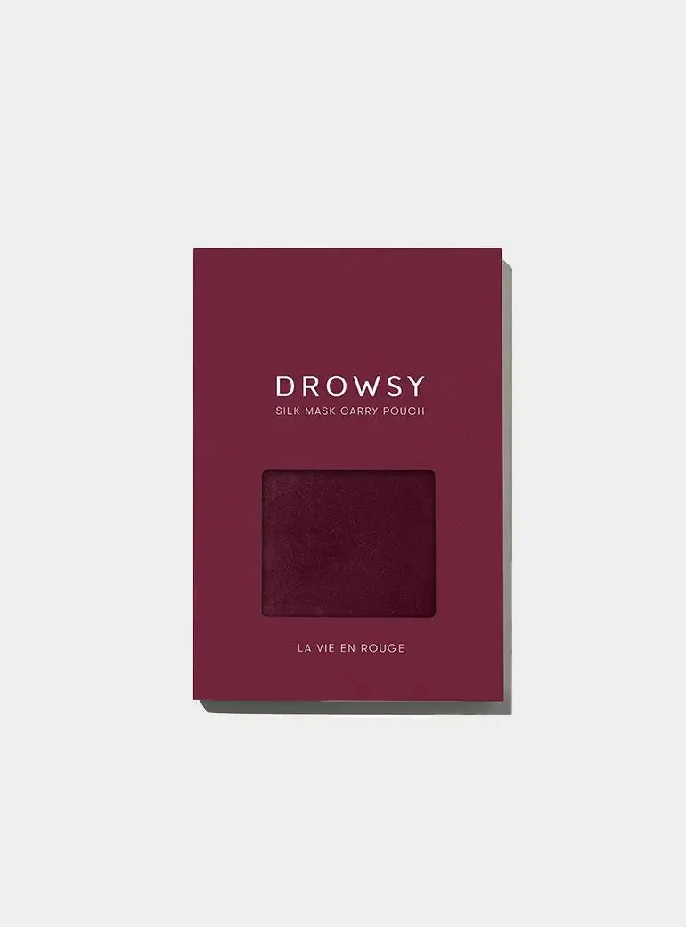 La Vie en Rouge Silk Carry Pouch