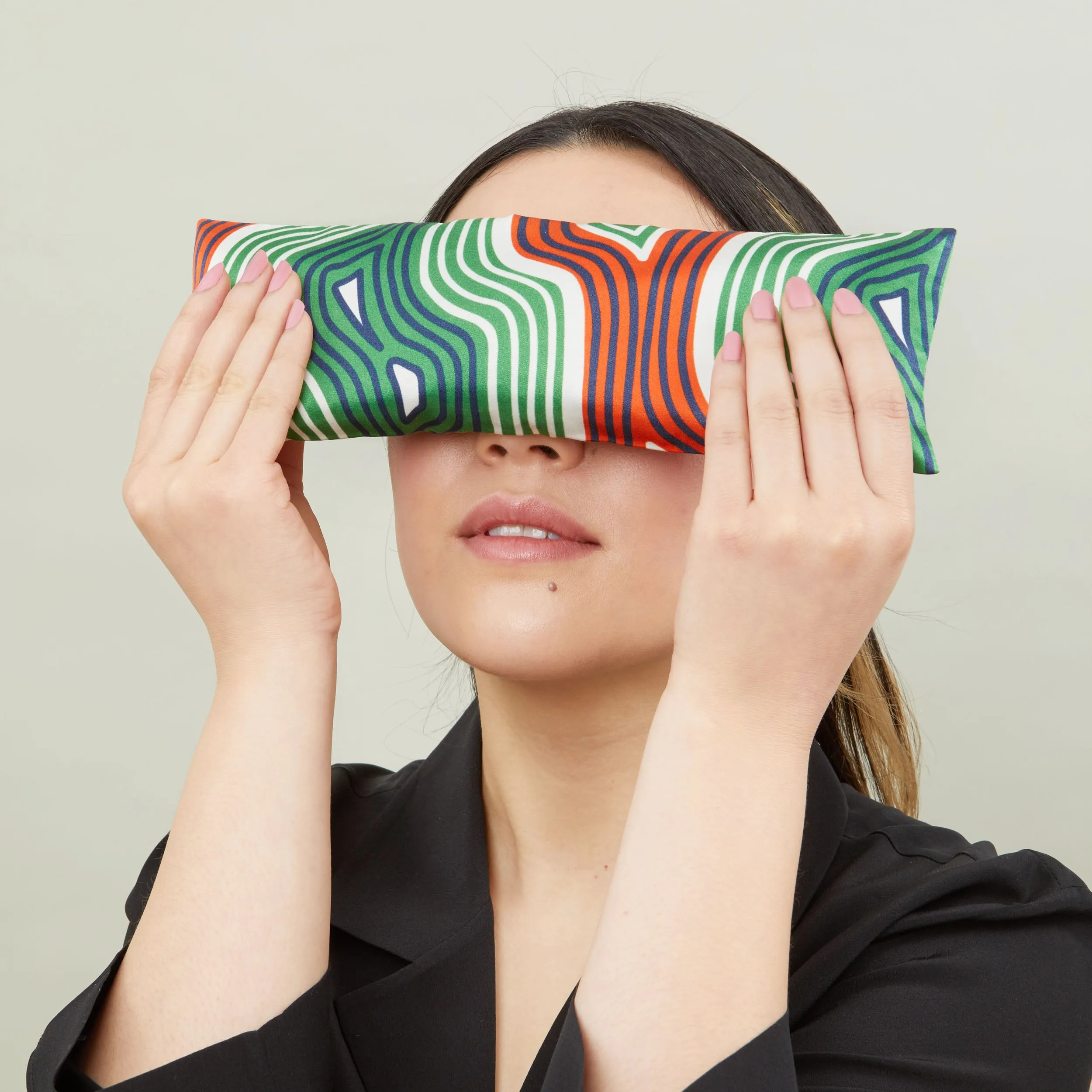 Lavender Eye Pillow - Lasdun Navy/Lime