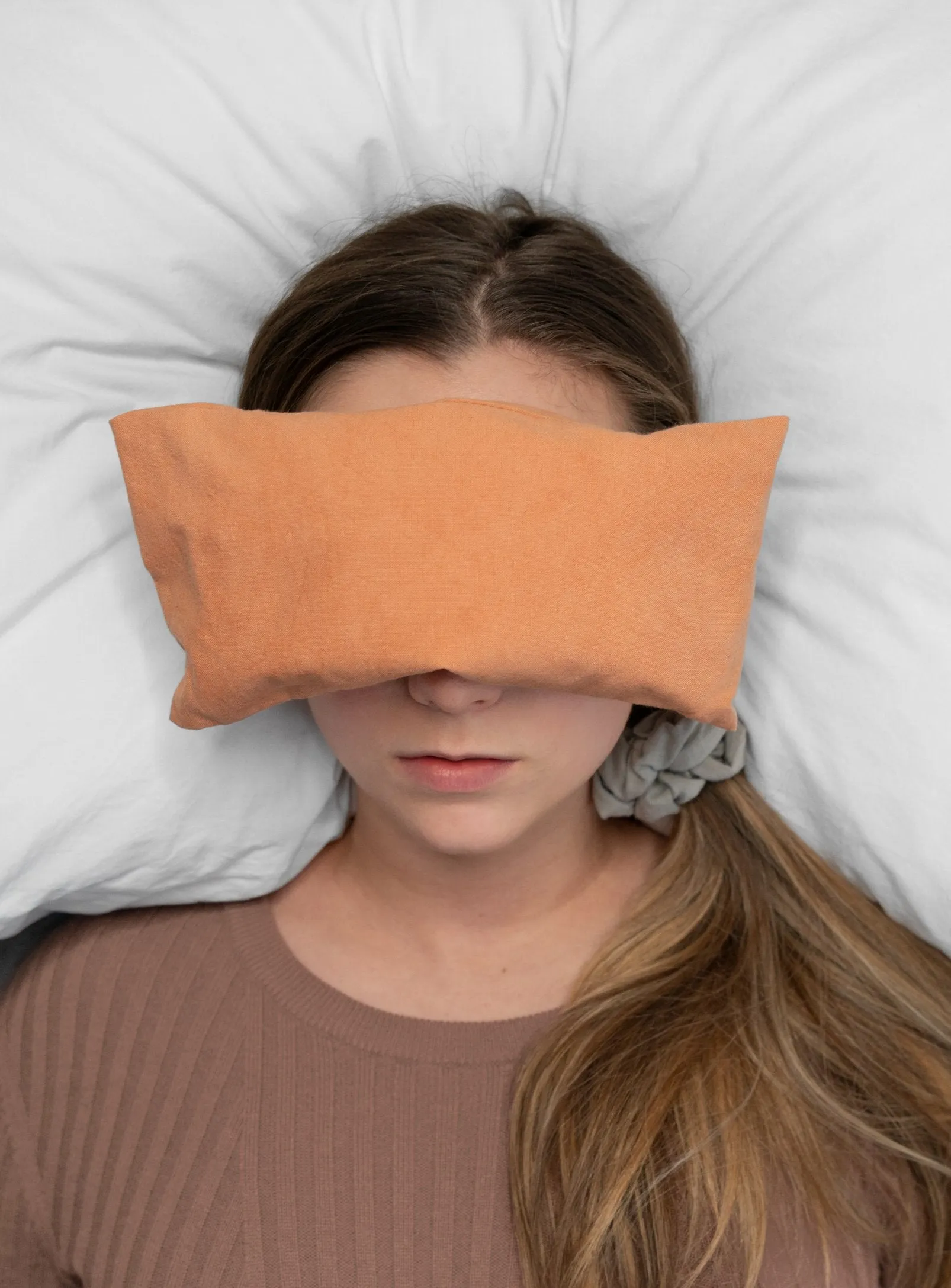 Lavender scented eye pillow-Rust