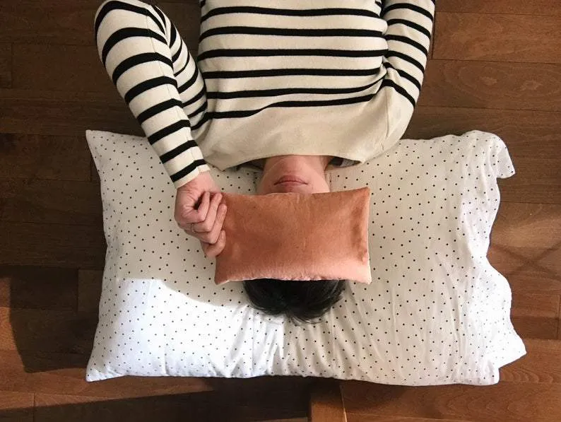 Lavender scented eye pillow-Rust