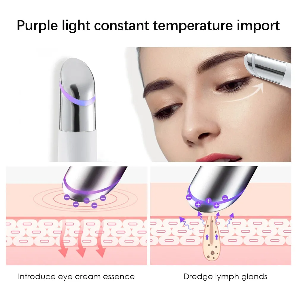 LED Photon Therapy Heated  Eye Massage Device
