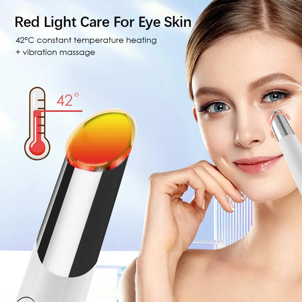 LED Photon Therapy Heated  Eye Massage Device