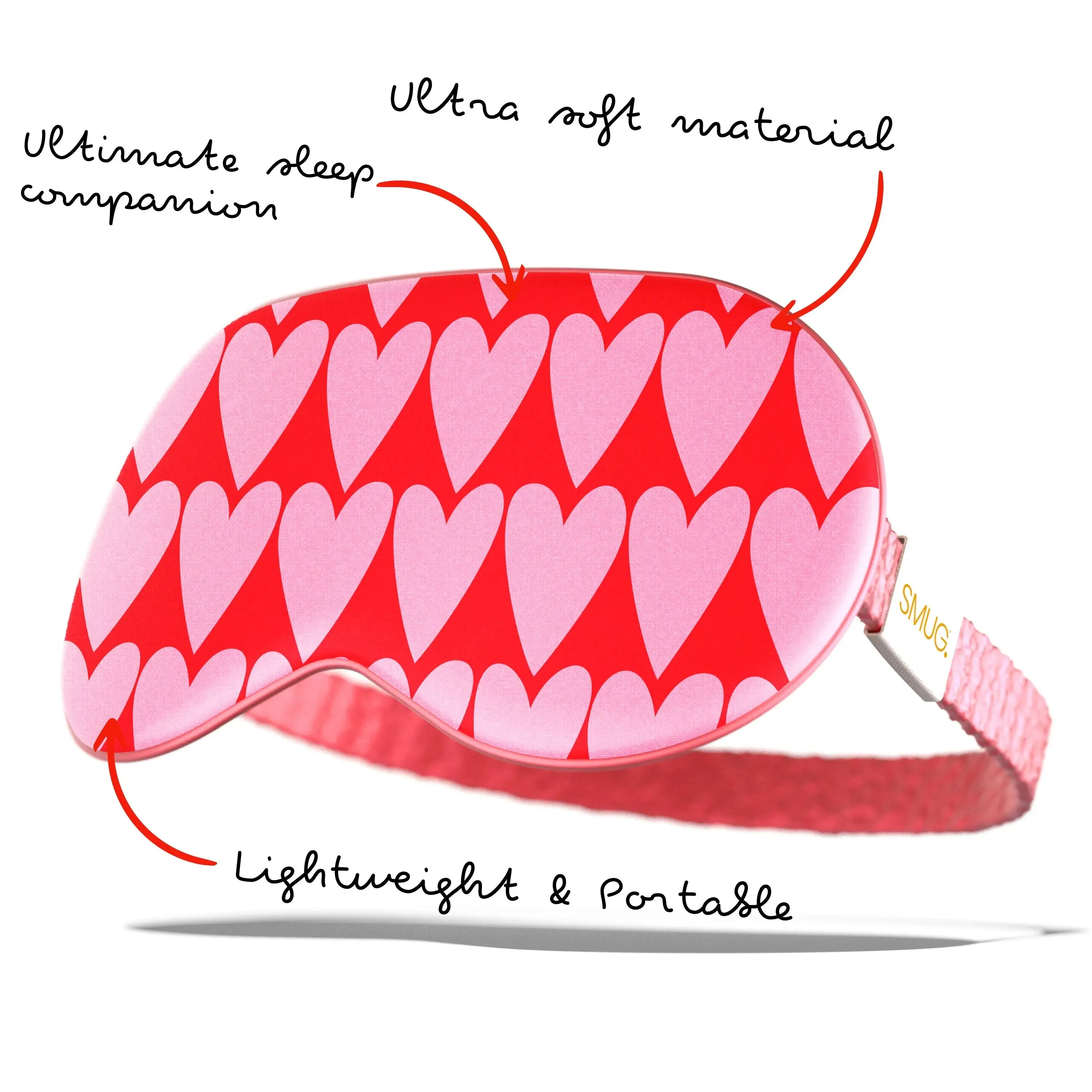 Longheart Print Satin Sleep Mask