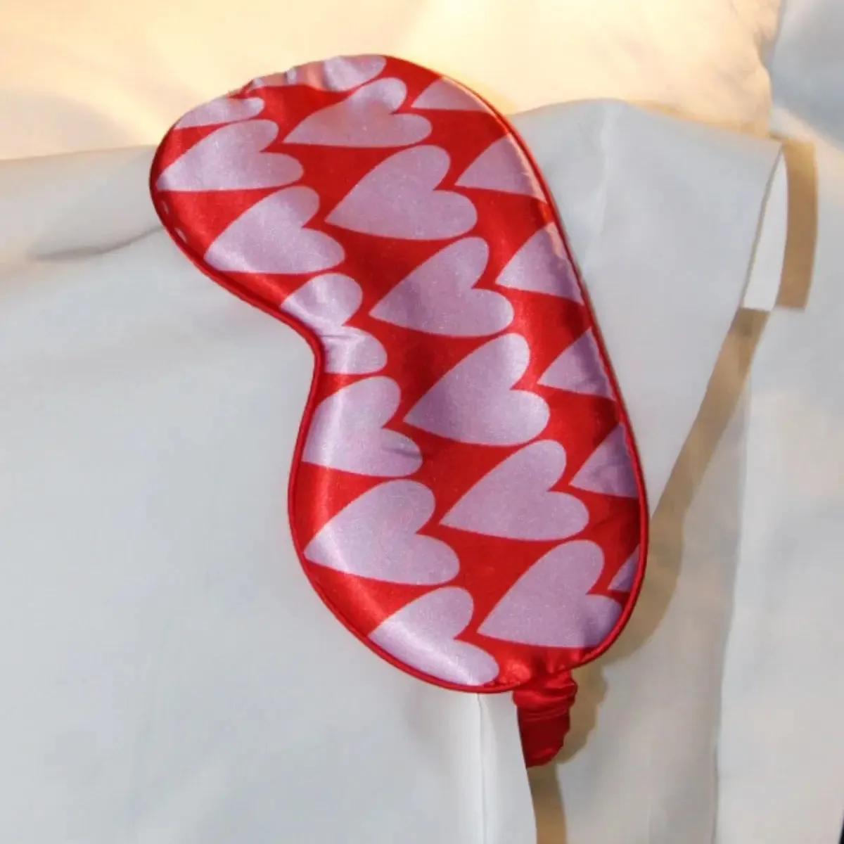 Longheart Print Satin Sleep Mask