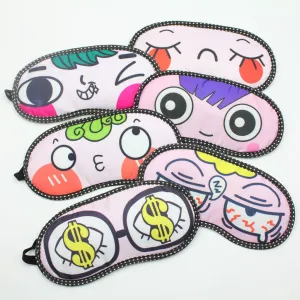 Lovely Sleeping Eye Mask soft Blindfold Shade Nap Cover Travel Rest night cute sleep masks mascara de dormir gaskets
