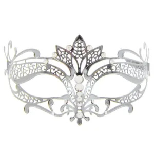 Metal Masquerade Mask - Silver
