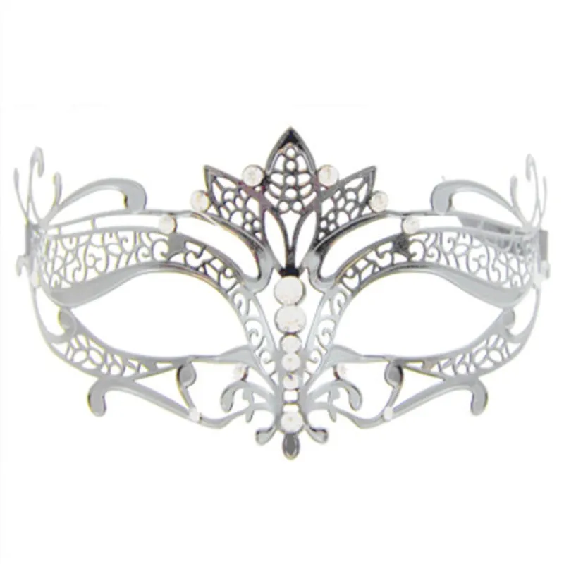 Metal Masquerade Mask - Silver