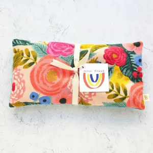 Minor Thread Juliet Rose Floral in Pink Canvas Botanical Eye Pillow