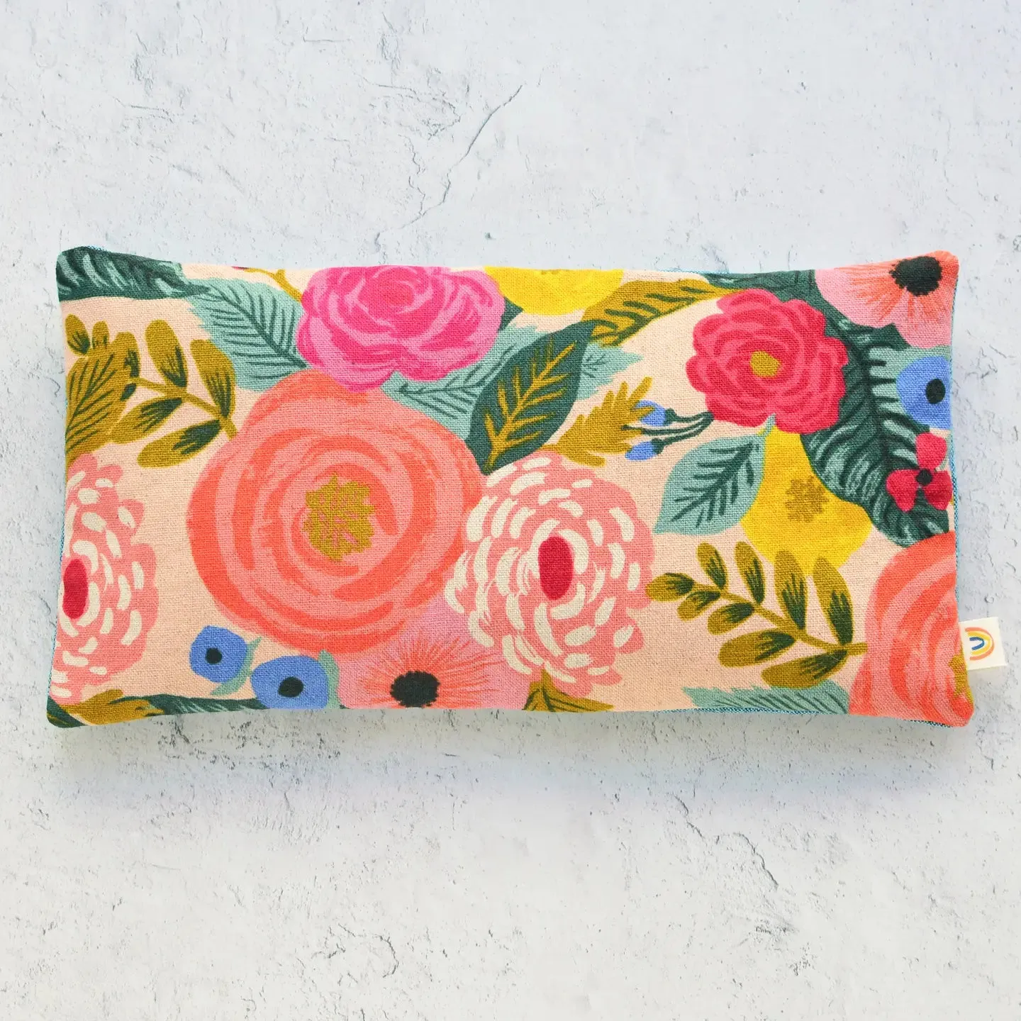 Minor Thread Juliet Rose Floral in Pink Canvas Botanical Eye Pillow